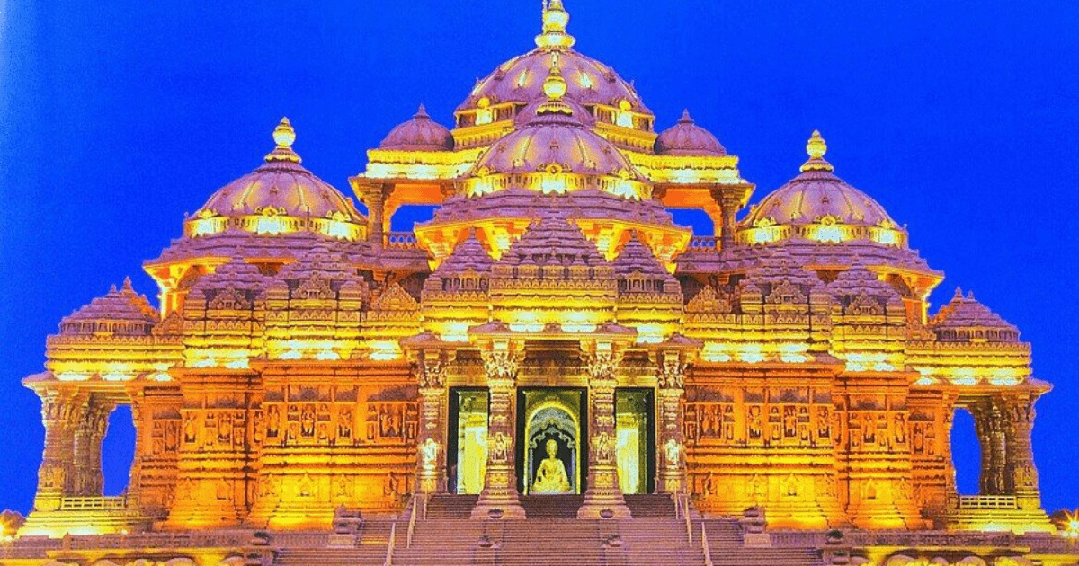 Akshardham Candi Hindu Delhi India